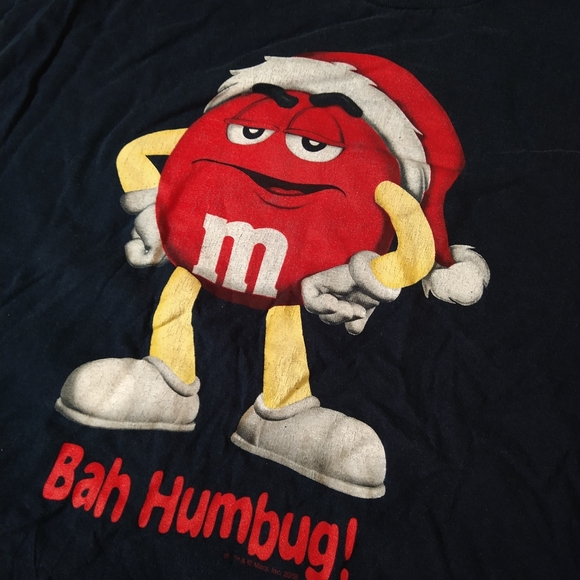 Vintage M&M Bah Humbug Bad Humbug XL Tee - Picture 2 of 4